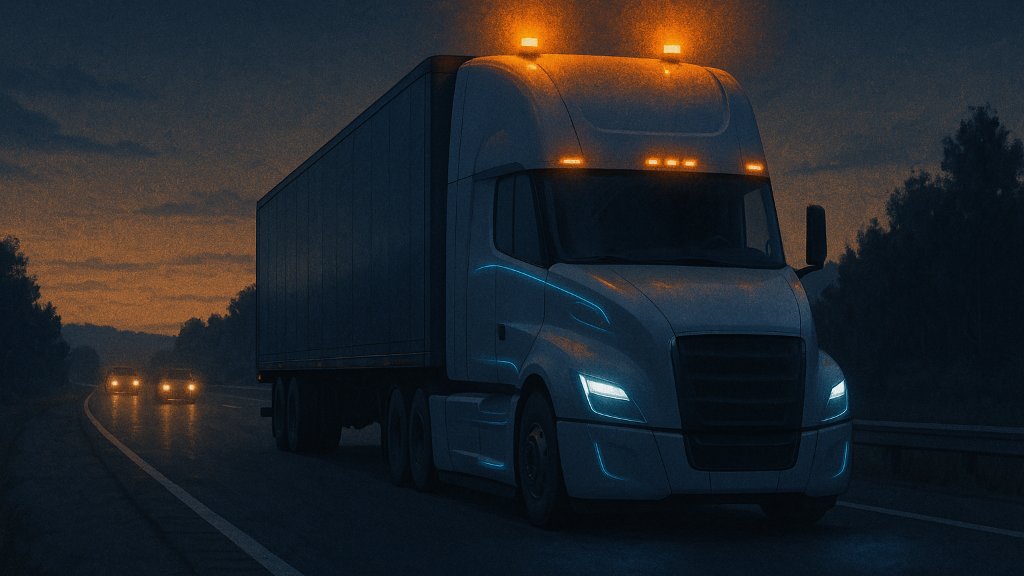 U.S. Opens a Five-Year Path for Driverless Trucks to Use Warning Beacons